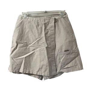 Columbia Womens Beige A Line Skorts 6 Classic Regular Activewear Plain Pockets